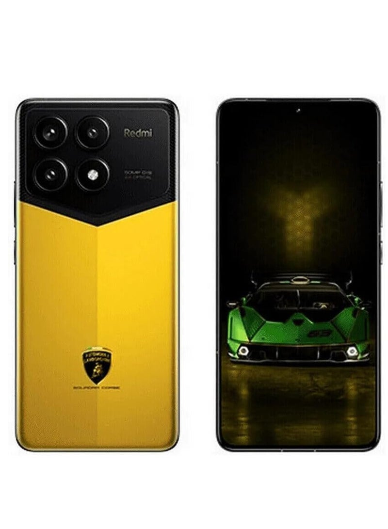 Xiaomi - Automobili Lamborghini Edition Redmi K70 Pro Smartphone - Yellow, 24GB RAM + 1TB Storage, Third-Generation Snapdragon 8 Processor, 6.67" 2K Display, 120W Fast Charging, 5000mAh Battery, 50MP + 50MP + 12MP Rear Camera, 16MP Front Camera, NFC, Infrared Remote Control, Optical Under-Screen Fingerprint, 5G Dual SIM (Chinese Version) - Image 1