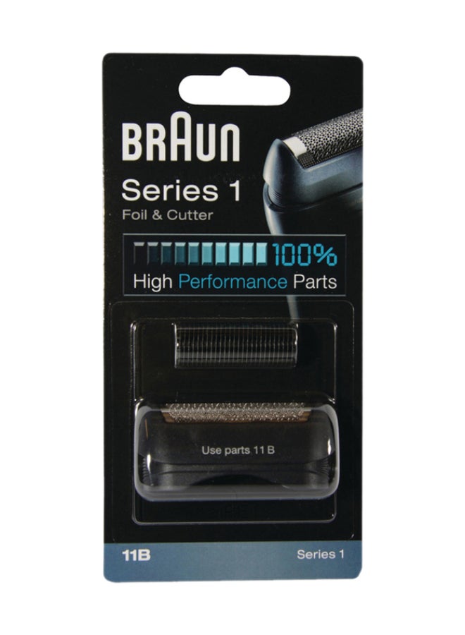 BRAUN Shaver Razor Foil+Cutter 11B Replacement For 110 120 130 140 150 5684 Metal / Black  - Image 1