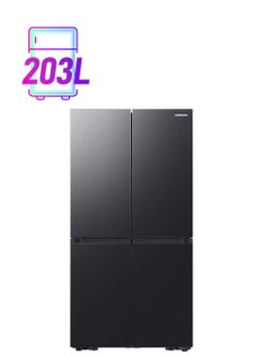 Samsung Bespoke T Style French Door Refrigerator With Beverage Center 602L RF65DG90BEB1AE Black  - Image 1