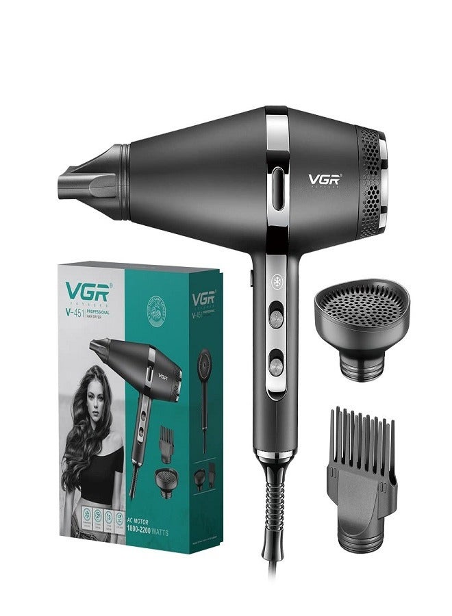 VGR VGR V-451 Professional Hair Dryer 1800-2200W Multicolour - Image 1