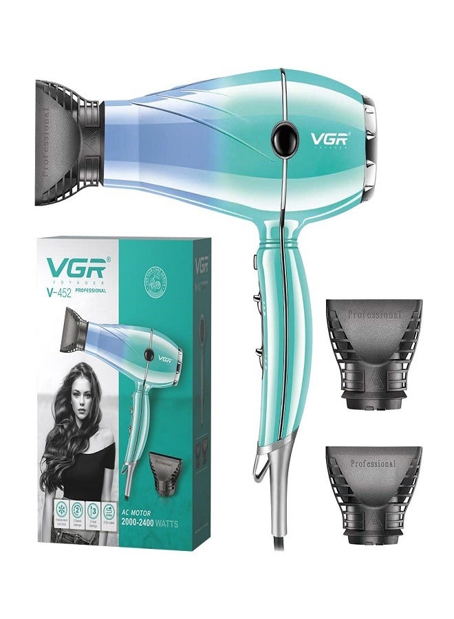 VGR V-452 Professional Hair Dryer 2000-2400W Multicolour