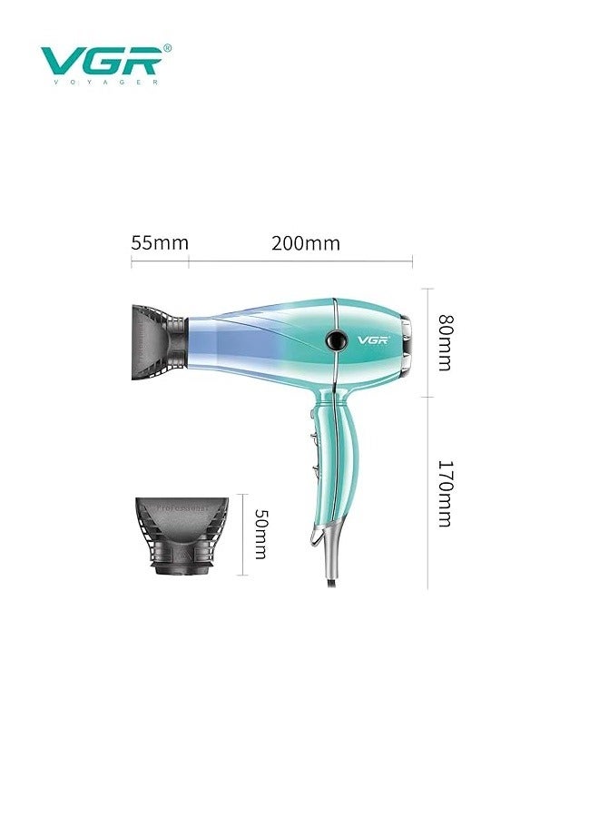 VGR VGR V-452 Professional Hair Dryer 2000-2400W Multicolour - Image 5