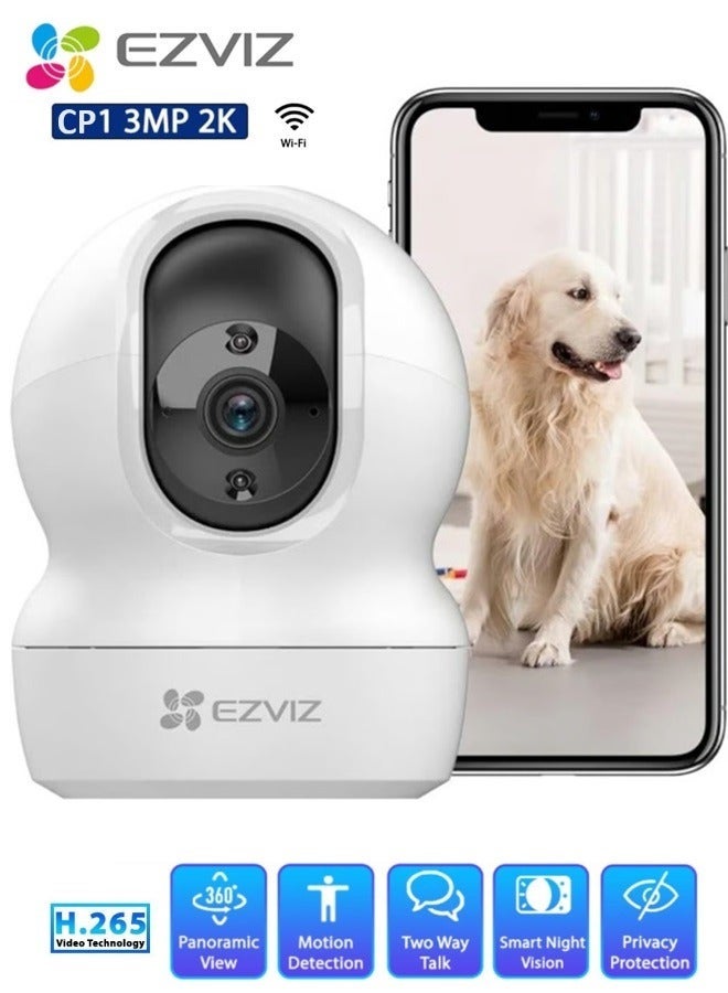 EZVIZ EZVIZ CP1 Smart Tracking Technology Advanced Security Clear View Wi Fi 360 Degree PT Camera 3MP  - Image 1