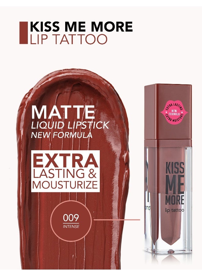 flormar Kiss Me More Lip Tattoo – 009 Intense – Matte Finish Liquid Lipstick, High Pigment Color, Long-Wear Comfort, Smooth Even-Looking Application - Image 4