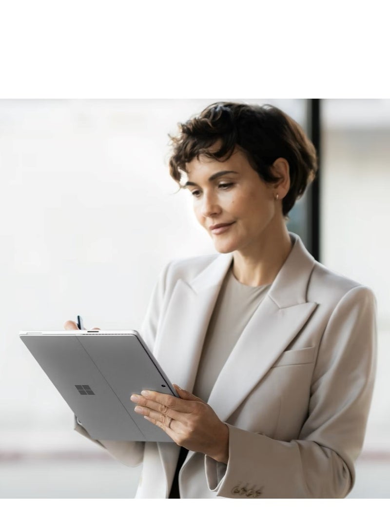 Microsoft - Surface Pro 10 2-In-1 Laptop With 13-Inch Display, Core Ultra 7-165U Processor/16GB RAM/256GB SSD/Intel XE Graphics/Windows 11 Pro English Platinum - Image 1