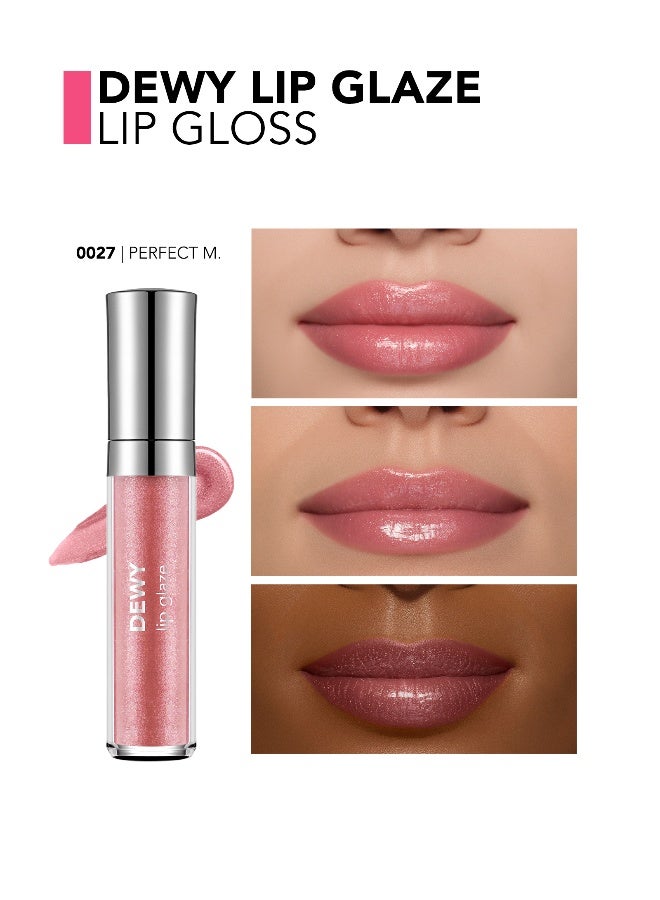 flormar Dewy Lip Glaze – 027 Perfect Moments – High-Shine Lip Glaze, Pearlescent Shimmer, Smooth Comfortable Wear, Long-Wear Glossy Look - Image 5