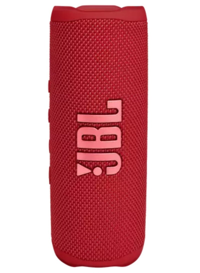 JBL - JBL Flip6 Waterproof Portble  Bluetooth Speaker -Red JBLFLIP6RED Red - Image 1