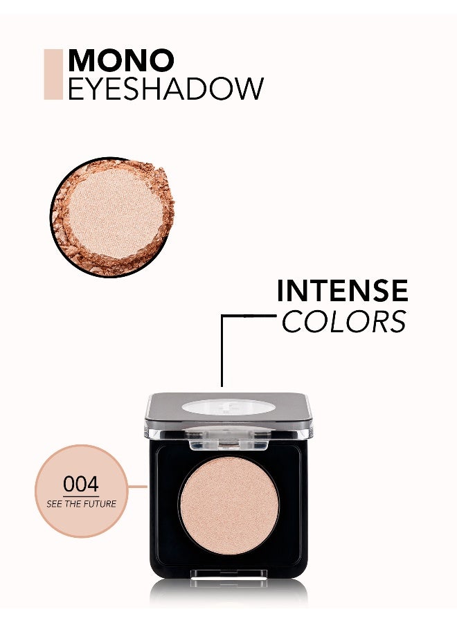 flormar Mono Eyeshadow – 004 See The Future – Pearlescent Shimmer, Dust-Free, Blendable, Radiant Finish, Brush Design - Image 5