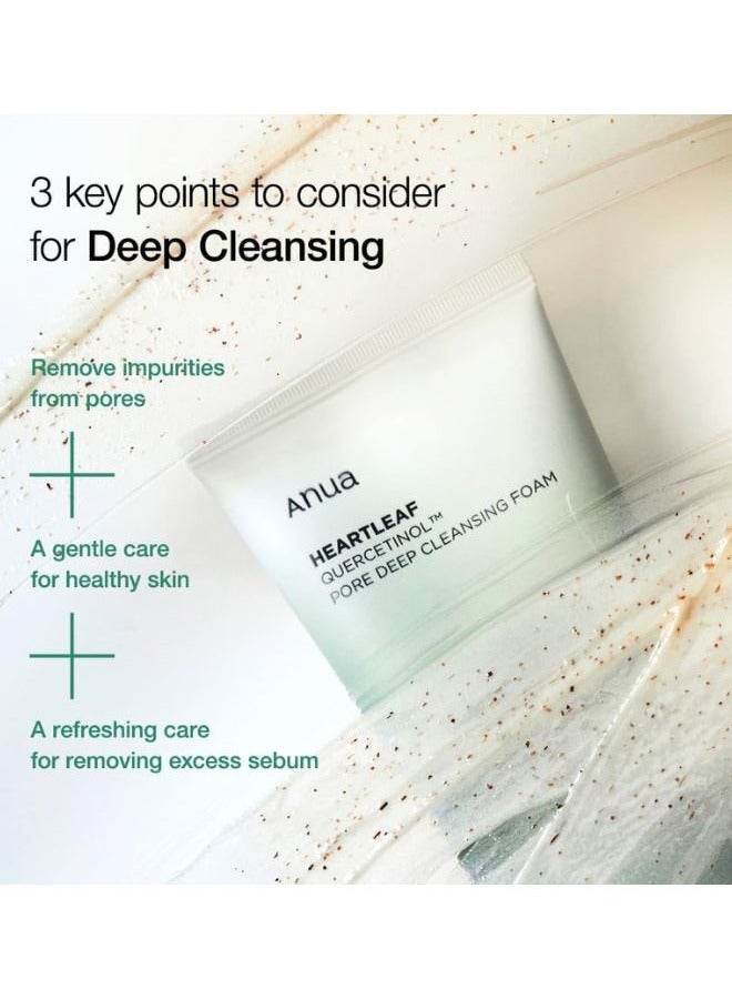 Anua - Heartleaf Quercetinol Pore Deep Cleansing Foam 150ml - Image 1