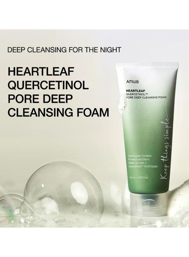 Anua - Heartleaf Quercetinol Pore Deep Cleansing Foam 150ml - Image 1