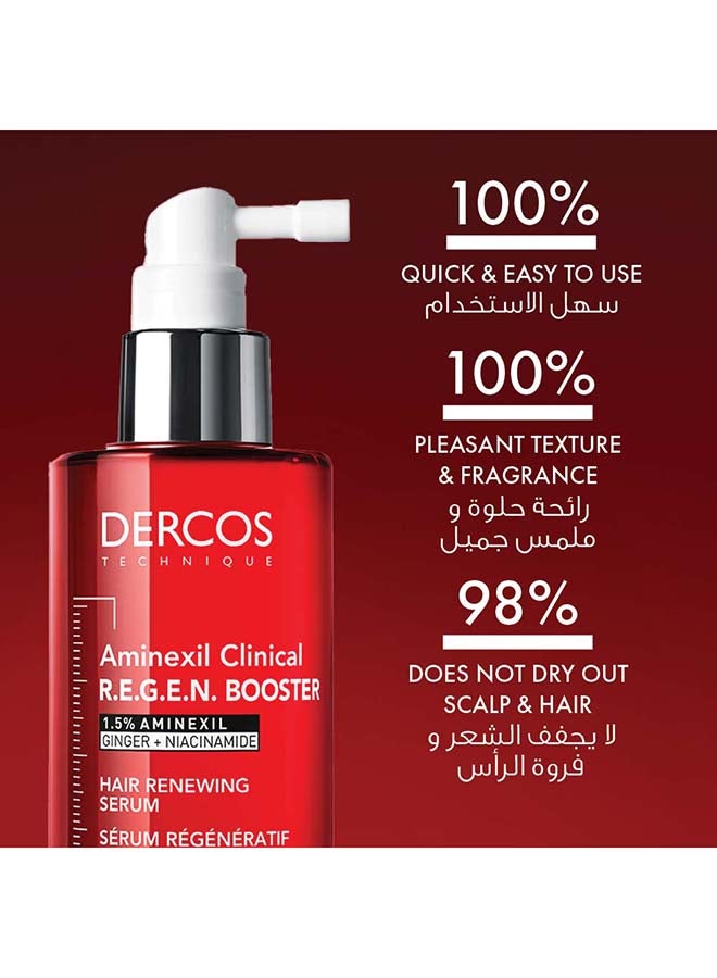 VICHY - Dercos Aminerxil Clinical Regen Anti-Hair Loss + Hair Spray Serum for All Hair Types - Image 1