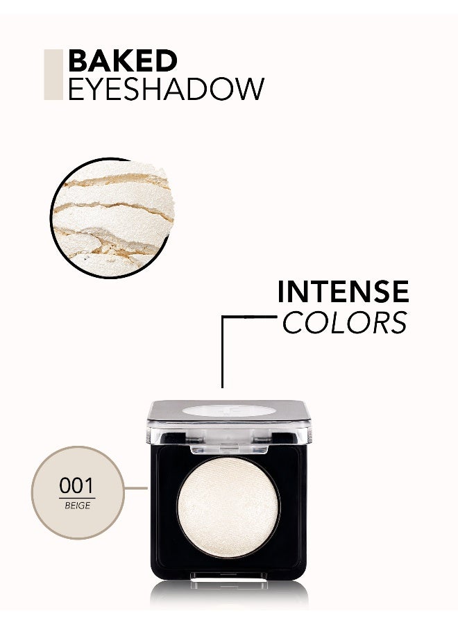 flormar Baked Eyeshadow – 001 Beige – High Pigment, Pearlescent Shimmer, Blendable, Long-Wear, Matte Finish - Image 5