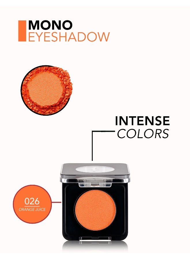 flormar Mono Eyeshadow – 026 Orange Juice – Pearlescent Shimmer, Dust-Free, Blendable, Radiant Finish, Brush Design - Image 5