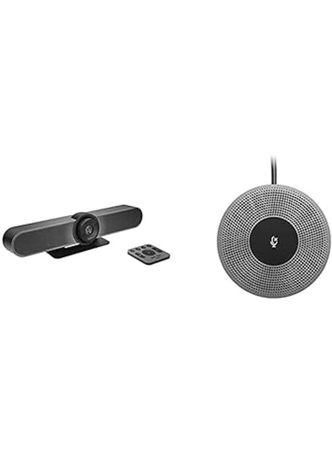 لوجيتيك - Logitech Expansion Mic for MeetUp, Plug-and-Play, Indicator Lights, Microphone Type Mono, Wideband, Noise Canceling, PC/Mac/Laptop/Macbook/Tablet - Black Grey - Image 1