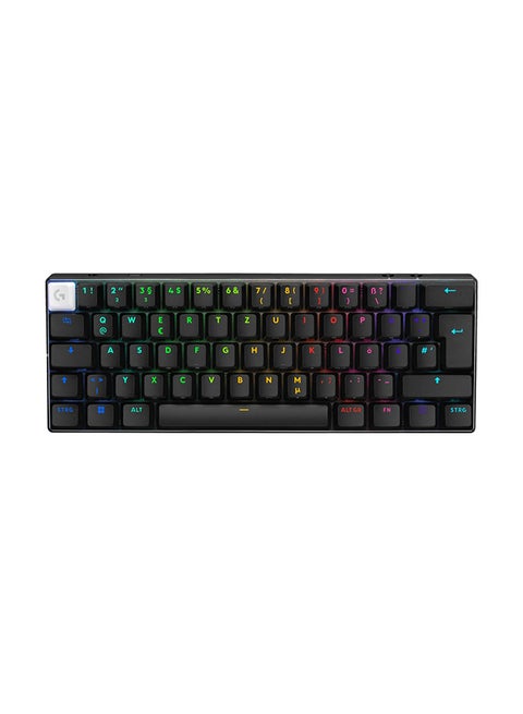 لوحة مفاتيح الألعاب اللاسلكية Logitech G PRO X 60 Light Speed (لمسية) باللون الأسود