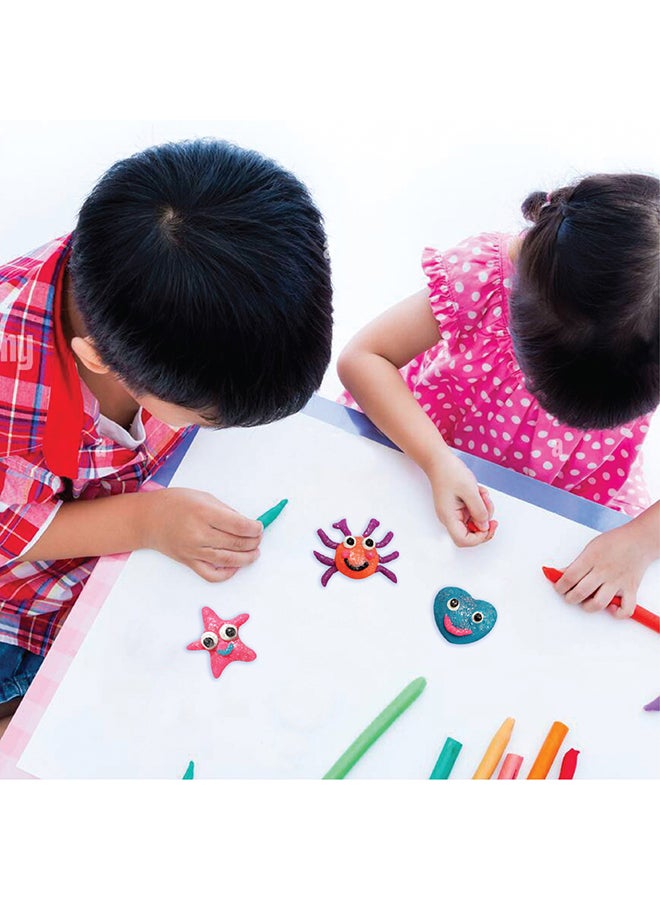 Moon Set Of 4 Glitter Dough Creations For 3 Years, 4 x 56 G - Image 4