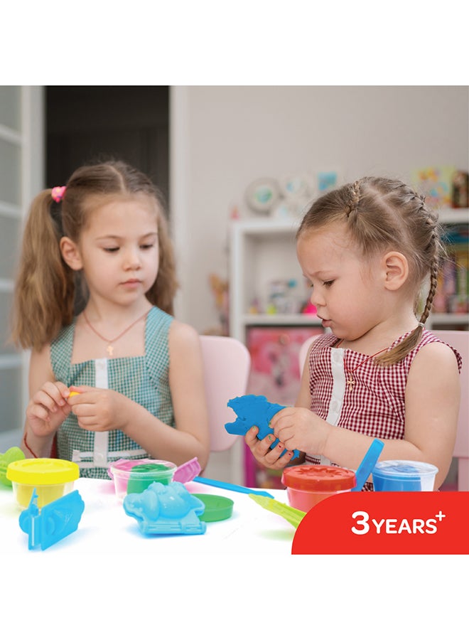 مون مجموعة من 4 إبداعات دينو العجين المضحكة مع قوالب للأطفال من 3 سنوات وما فوق - Image 3