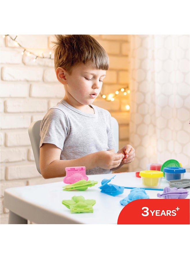 مون مجموعة من 4 إبداعات دينو العجين المضحكة مع قوالب للأطفال من 3 سنوات وما فوق - Image 4