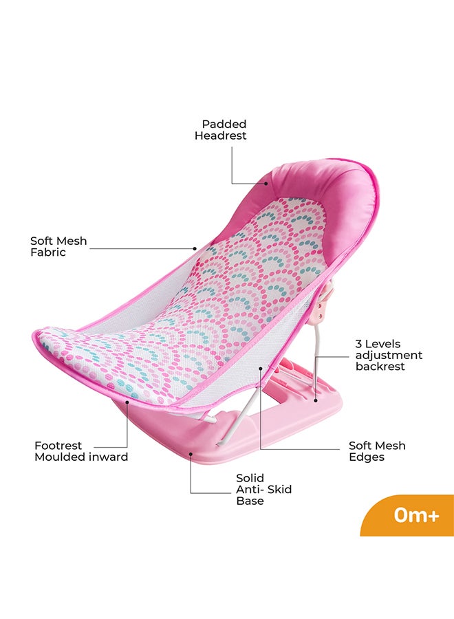 Moon Shower Me Baby Bather With 3 Recline Positions - Pink - Image 2