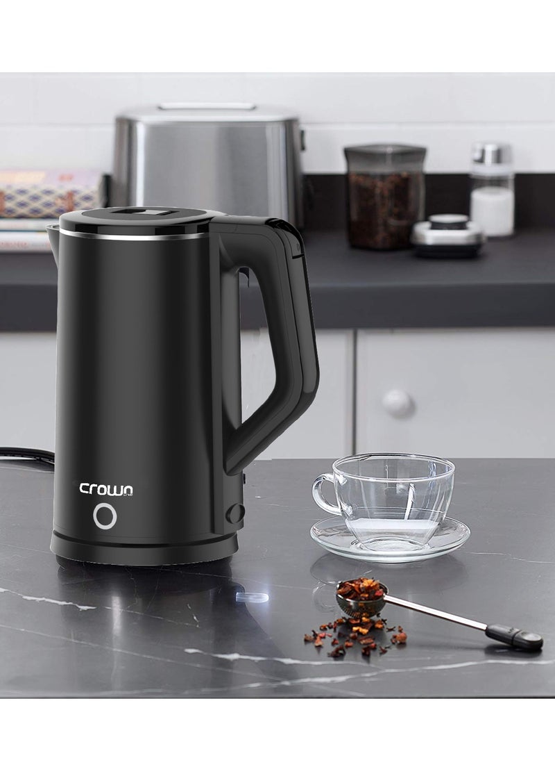 كراون لاين غلاية لاسلكية بسعة 1.8 لتر، وحماية من الغليان الجاف، وضمان لمدة عام - Image 5