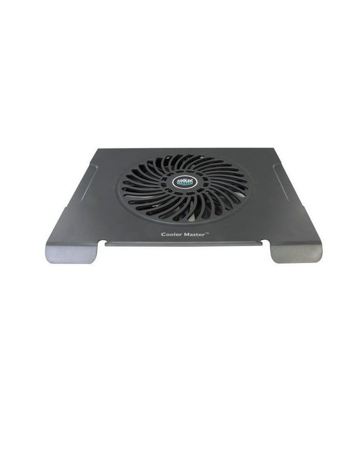 COOLER MASTER - Notepal CMC3 Notebook Cooling Pad Stand ,Lightweight, 200mm Silent Fan, USB 2.0/1.1 x 1 , Supports Laptops Up to 15.6″ Black - Image 1