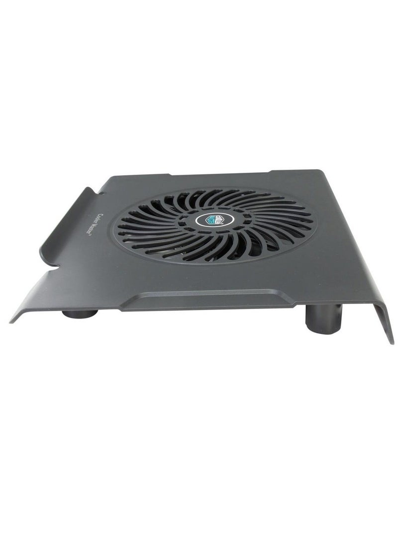 COOLER MASTER - Notepal CMC3 Notebook Cooling Pad Stand ,Lightweight, 200mm Silent Fan, USB 2.0/1.1 x 1 , Supports Laptops Up to 15.6″ Black - Image 1