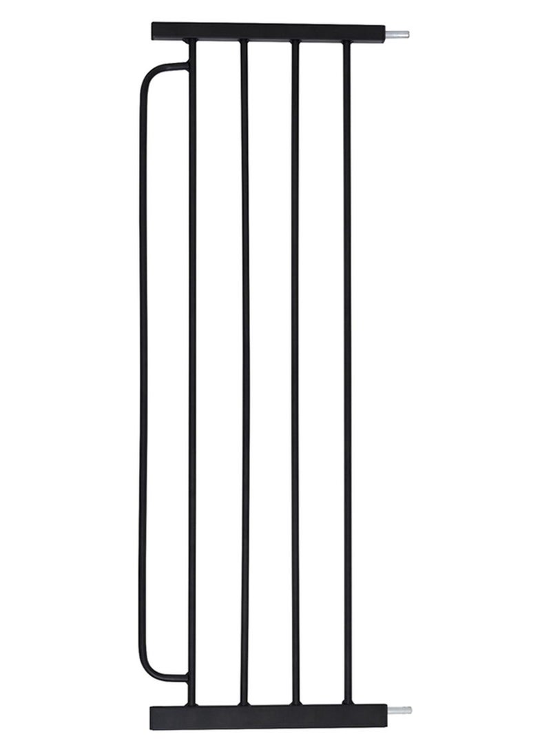 مون ملحق بوابة أمان الأطفال سيكورا - 30 سم سهل التركيب - موسع معدني عريض إضافي - أسود - Image 1