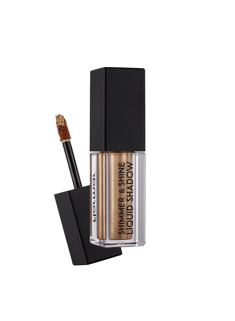 فلورمار Shimmer & Shine Liquid Eyeshadow - 03 Ambitious Gold - Image 1