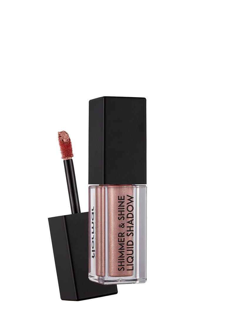 flormar Shimmer & Shine Liquid Eyeshadow - 05 Diamond Pink  - Image 1