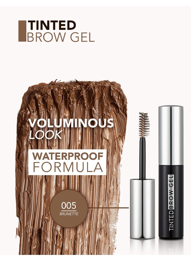 flormar Tinted Brow Gel – 005 Brunette – Long-Wear, Waterproof, Volume, Brush Design - Image 5