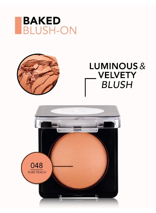 flormar Baked Blush On – 048 Pure Peach – Buildable, Blendable, Radiant Finish, Soft, Matte Finish - Image 5