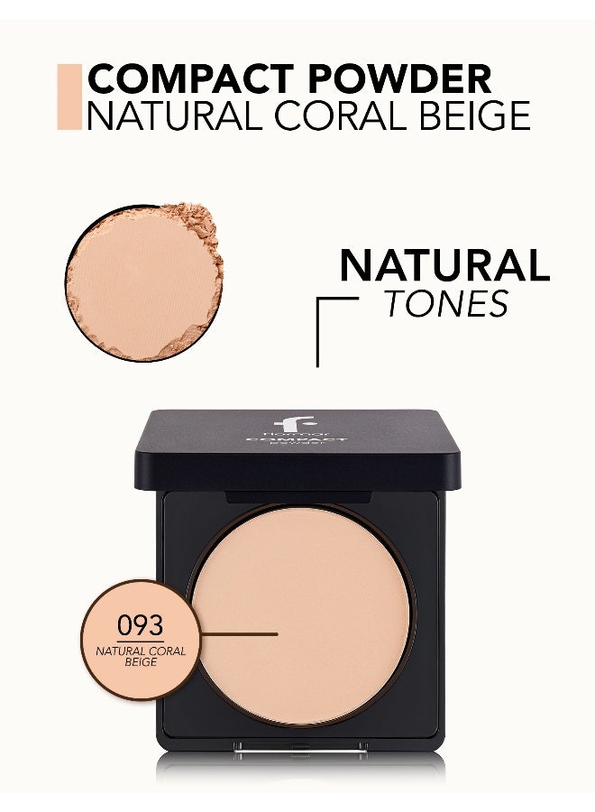 flormar Compact Powder – 093 Natural Coral Beige – Powder Texture, Long-Wear, Smooth, Soft, Buildable - Image 5