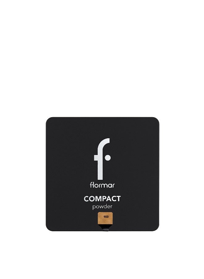 flormar Compact Powder – 103 Honey – Powder Texture, Long-Wear, Smooth, Soft, Buildable - Image 2