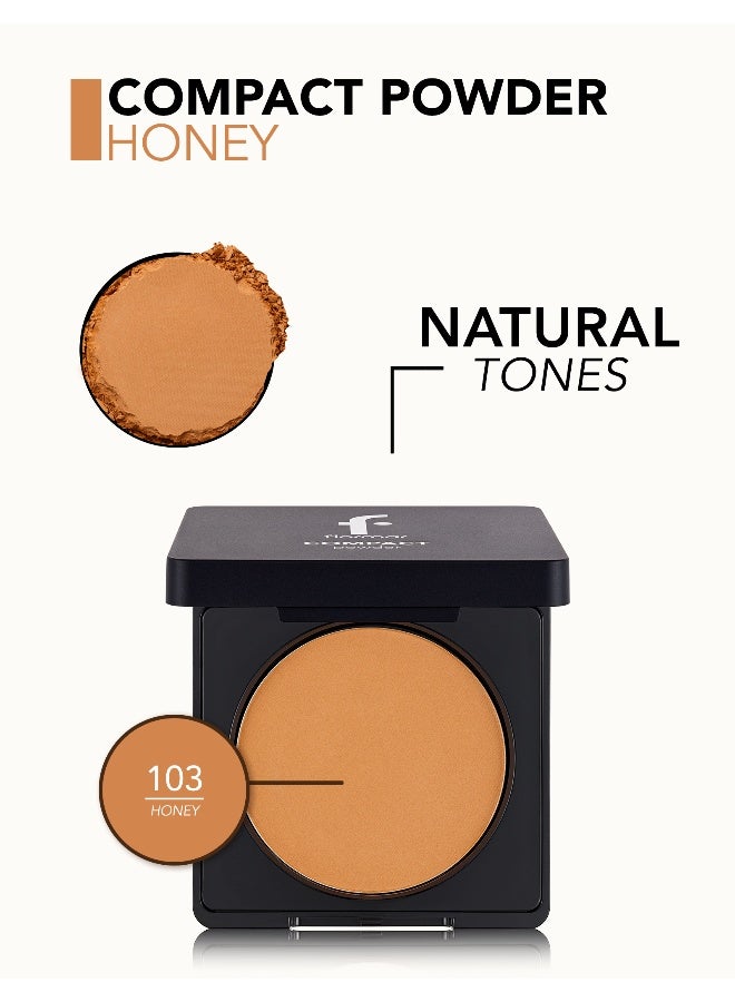 flormar Compact Powder – 103 Honey – Powder Texture, Long-Wear, Smooth, Soft, Buildable - Image 5