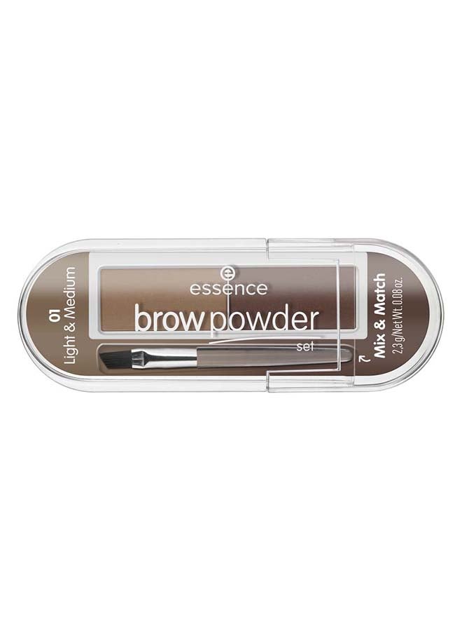 Essence - Brow Powder Set Light & Medium 01 - Image 1