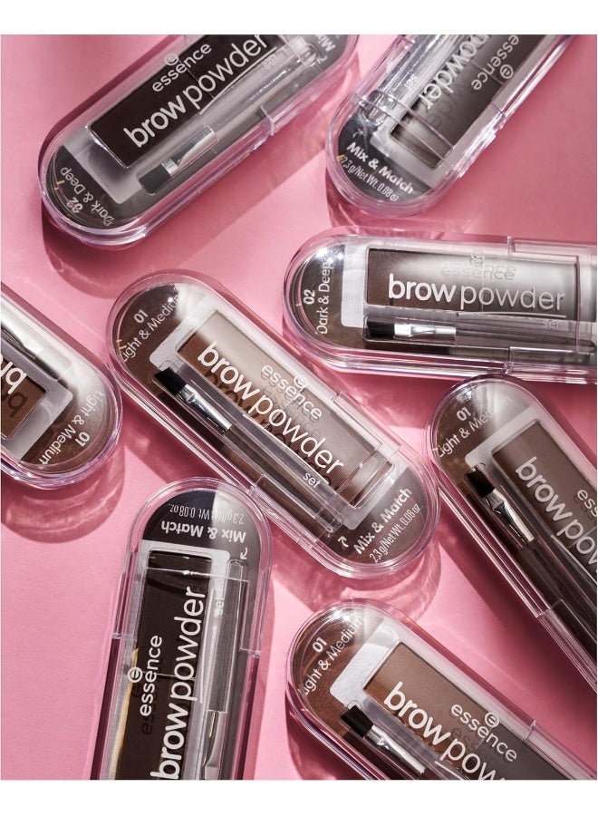 Essence - Brow Powder Set Light & Medium 01 - Image 1