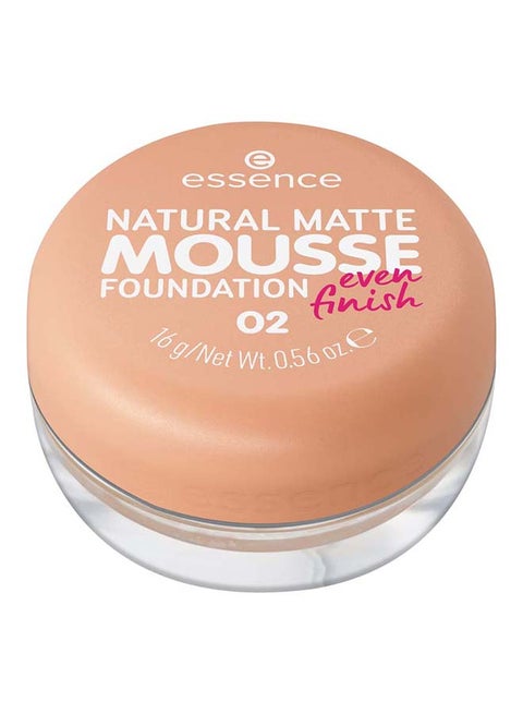 Natural Matte Mousse Foundation Beige 02