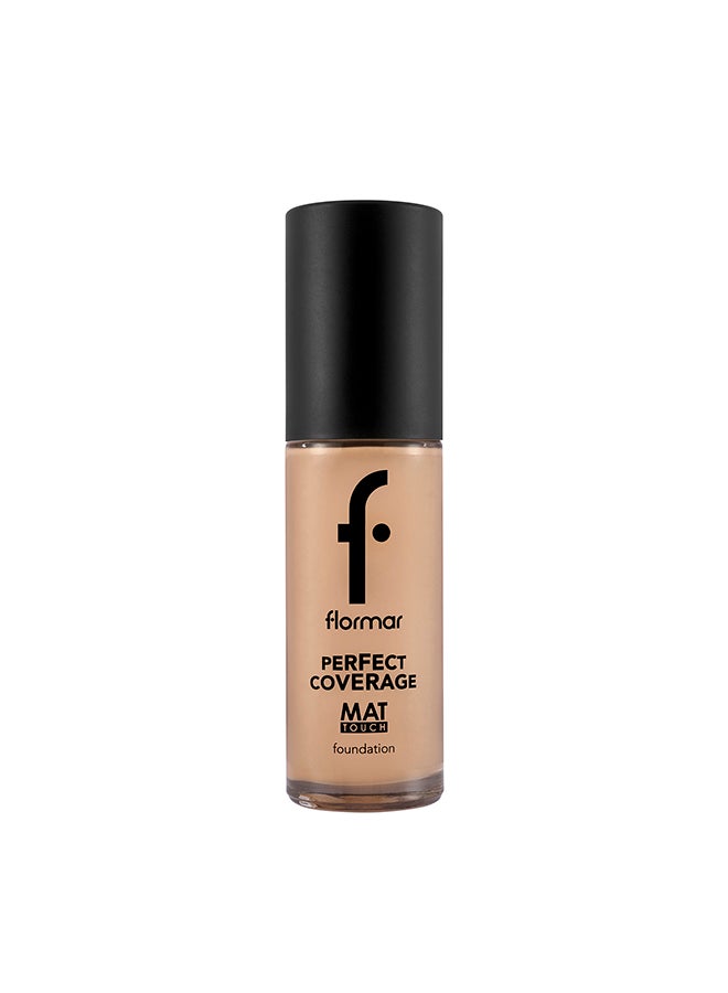 flormar Perfect Coverage Mat Touch Foundation – 301 Soft Beige – Matte Finish Foundation, Oil-Control Effect, High Coverage Look, Smooth Skin Appearance Soft Beige - Image 1