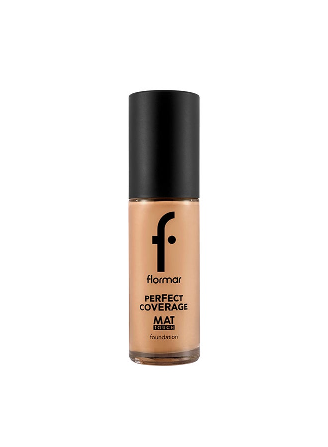 flormar Perfect Coverage Mat Touch Foundation – 314 Light Beige – Matte Finish Foundation, Oil-Control Effect, High Coverage Look, Smooth Skin Appearance Light Beige - Image 1