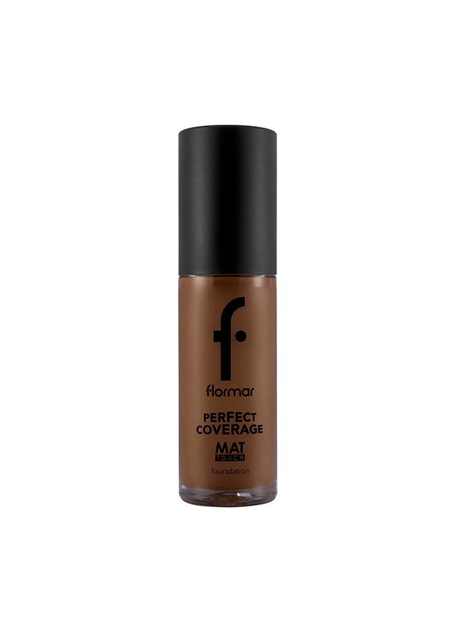 flormar Perfect Coverage Mat Touch Foundation – 326 Cappuccino – Matte Finish Foundation, Shine Control, High Coverage Look, Smooth Skin Appearance - Image 1