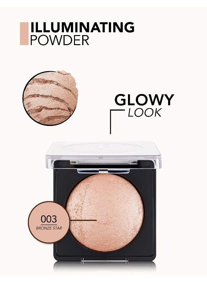 flormar Illuminating Powder – 003 Bronze Star – Radiant Finish Highlighter Powder, Buildable Glow, Smooth Texture Bronze Star - Image 5