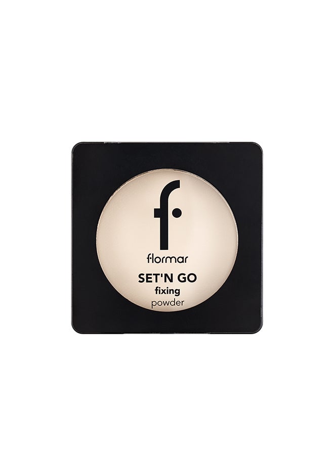 flormar Set n Go Fixing Powder – 001 Banana – Matte Finish Setting Powder, Smooth Texture, Long-Wear Hold - Image 2
