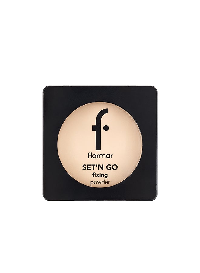 flormar Set n Go Fixing Powder – 002 Honey – Matte Finish Setting Powder, Smooth Texture, Long-Wear Hold - Image 2