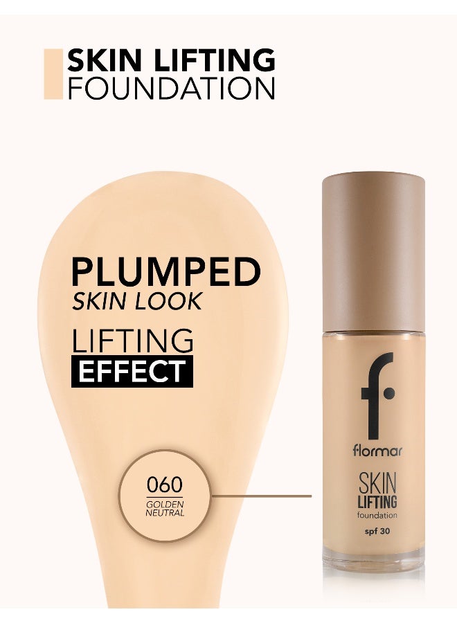 flormar Skin Lifting Foundation – 060 Golden Neutral – Creamy Texture, Firming Care Effect, SPF 30, Smooth Youthful-Looking Finish - Image 5