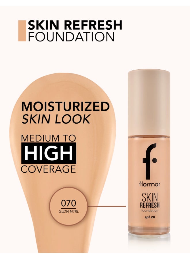 flormar NP Skin Refresh Fdt  - 070 Golden Natural - Image 4