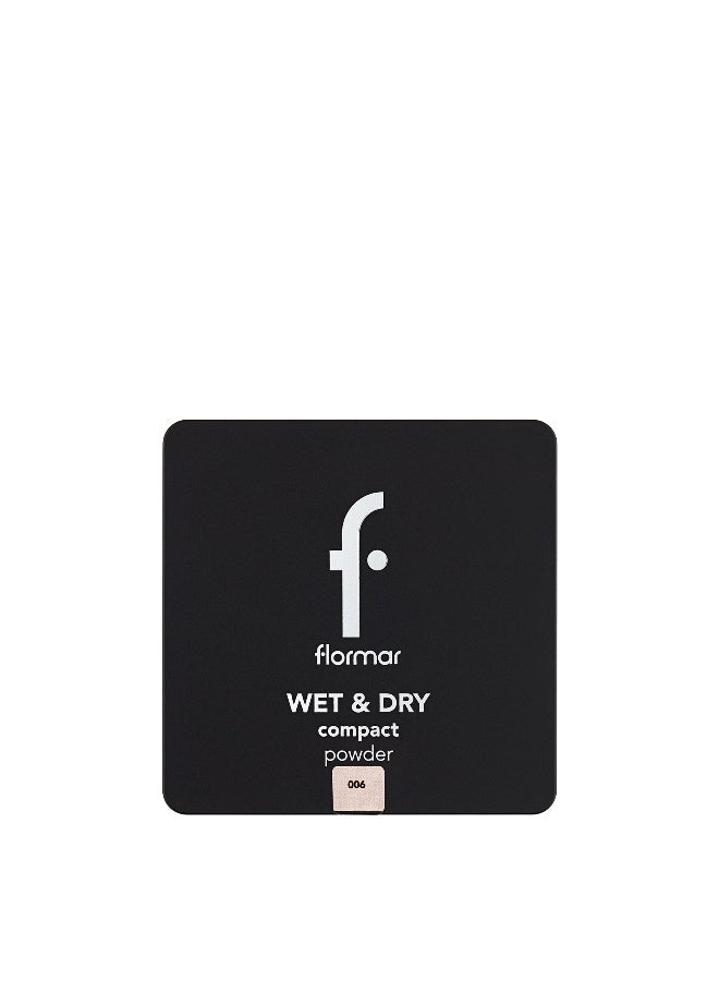 flormar Wet & Dry Compact Powder – 006 Caramel Rose – Matte Finish Compact Powder, Smooth Texture, Buildable Coverage - Image 2
