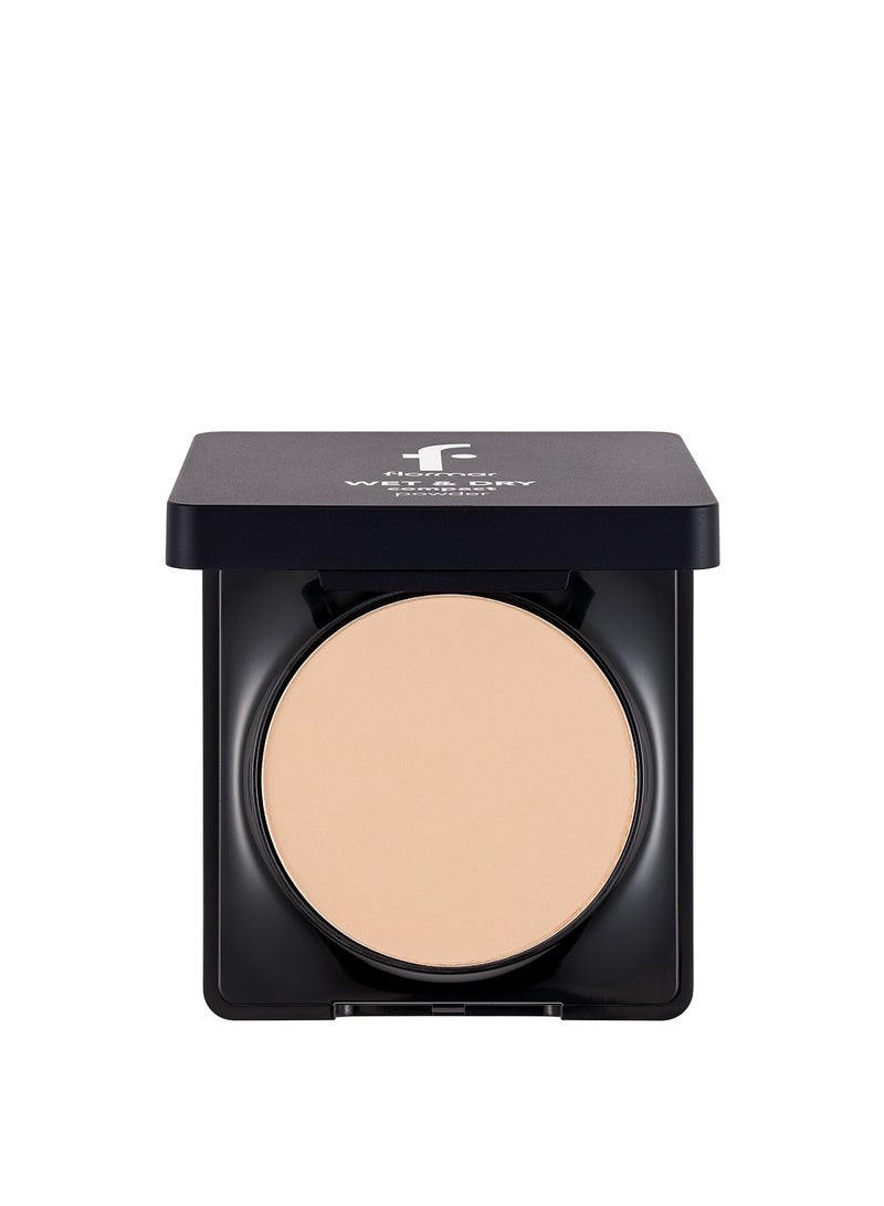 flormar NP Wet & Dry Compact Powder - 008 Medium Peach - Image 1