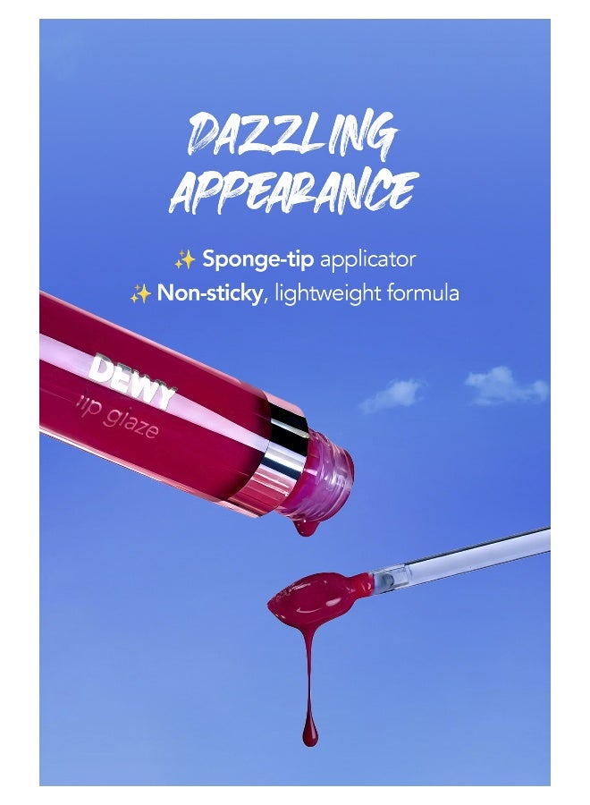 flormar Dewy Lip Glaze – 013 Pink Glory – High-Shine Lip Glaze, Pearlescent Shimmer, Smooth Comfortable Wear, Long-Wear Glossy Look - Image 2