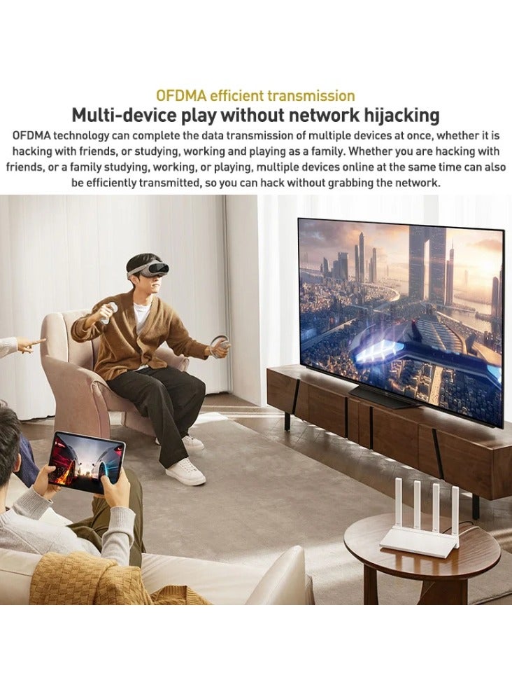 Xiaomi - AX3000T 2.4GHz/5GHz Dual-band 1.3GHz CPU Router Supports NFC Connection White - Image 1