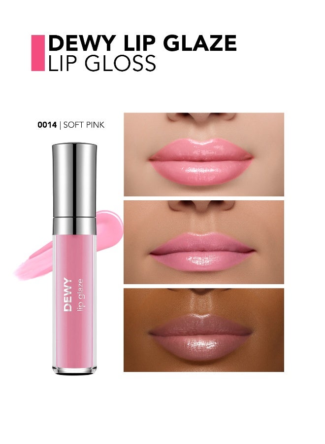 flormar Dewy Lip Glaze – 014 Soft Pink – High-Shine Lip Glaze, Pearlescent Shimmer, Smooth Comfortable Wear, Long-Wear Glossy Look - Image 5